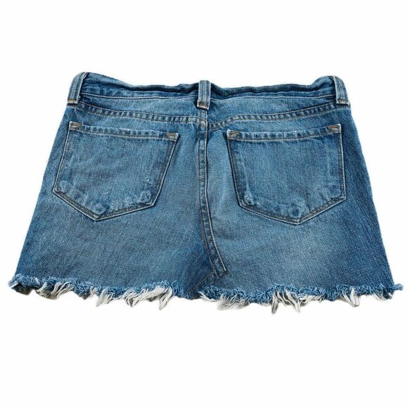 J Brand Drifter Distressed Mini Denim Skirt - Picture 5 of 8
